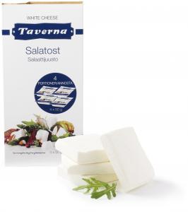 TAVERNA Soft Salad Cheese in slices 40+, 4x50g